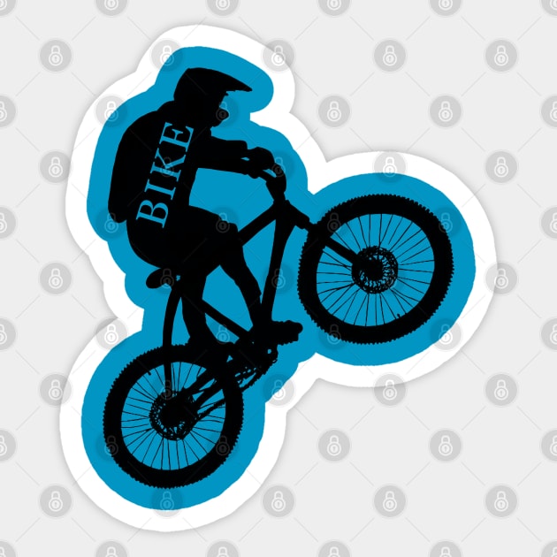 Mountain Biker Sticker by TheWanderingFools